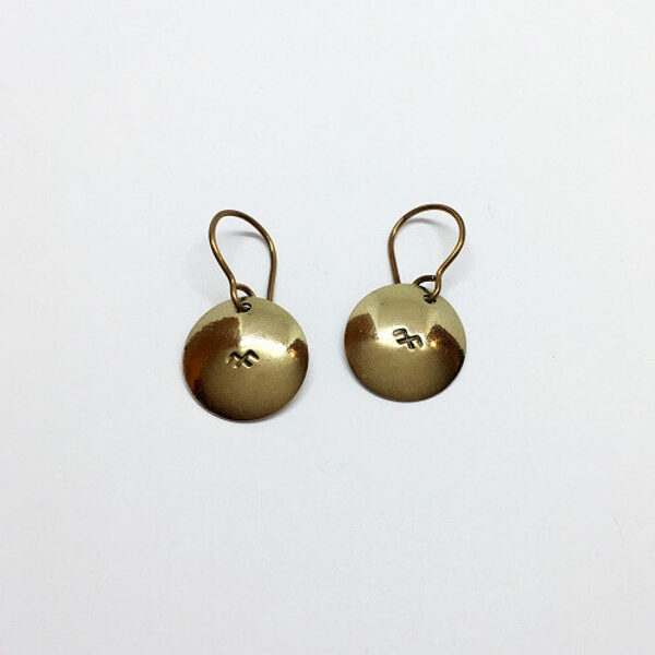 Bronzas auskari (dažādas zīmes) (art/240)